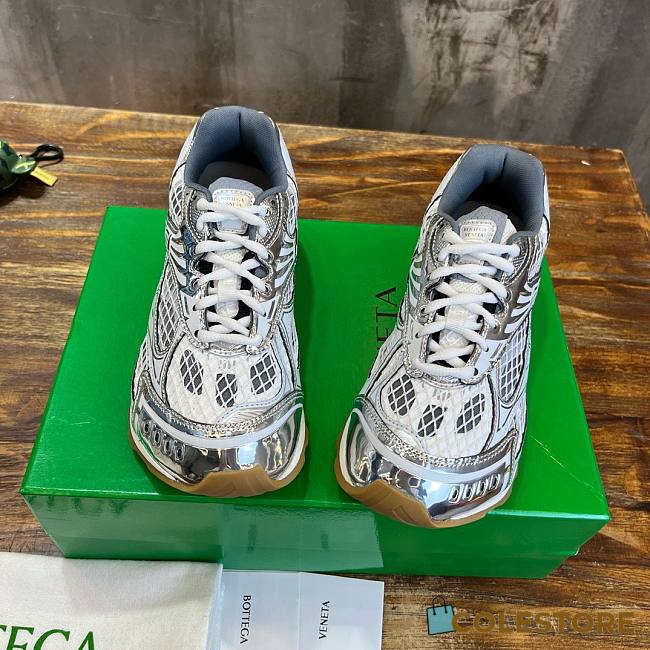 Bottega Veneta Orbit Sneaker In Green White - 1
