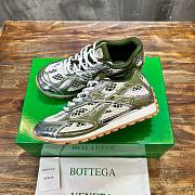 Bottega Veneta Orbit Sneaker In Green Olive - 3