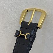 Gucci Black Belt With Gold Hook - 6