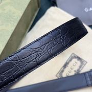 Gucci Black Belt With Silver Hook - 4