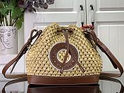 Louis Vuitton Raffia Bucket Bag 22 x 24 x 15cm - 1
