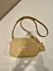 Prada Raffia Bag 19 x 12 x 6 cm  - 5