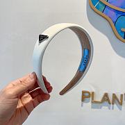Prada Headband In White  - 5