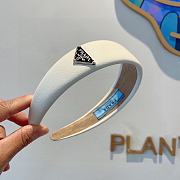 Prada Headband In White  - 2