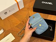 Colestore Chanel Mini Bag Blue 11.9 cm  - 3