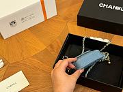 Colestore Chanel Mini Bag Blue 11.9 cm  - 5