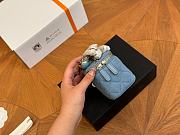Chanel 22C Mini Vanity Pearl Crush Denim Bag 10.9 cm - 6