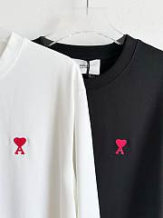 Ami Long Sleeve Shirt White  - 3