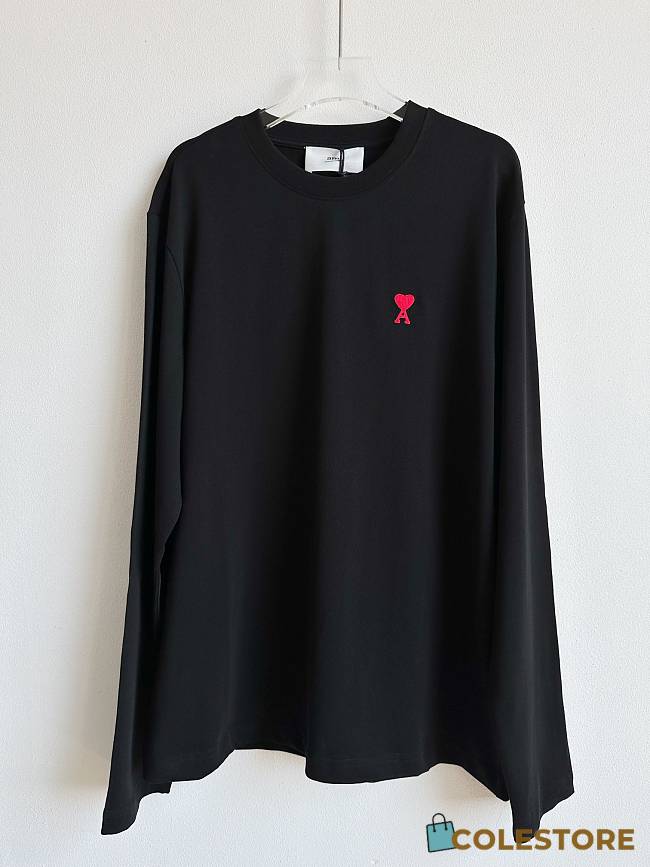 Ami Long Sleeve Shirt Black - 1