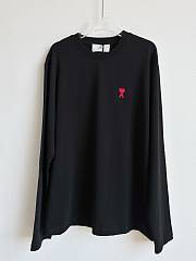 Ami Long Sleeve Shirt Black - 1