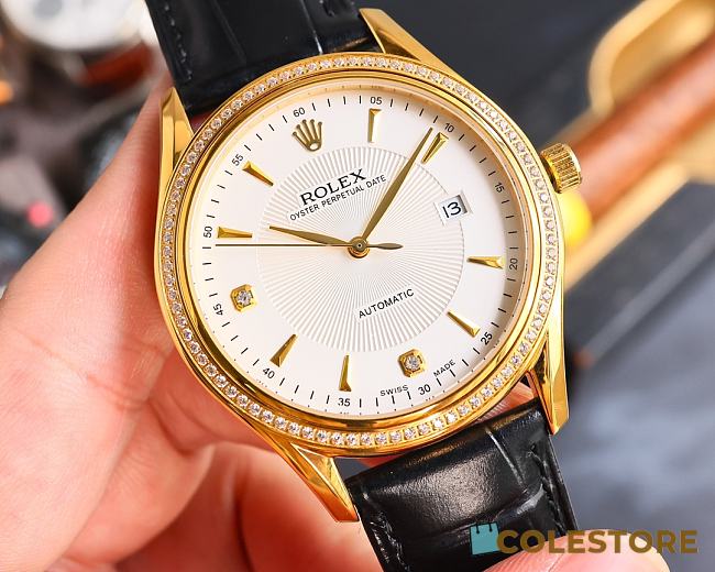 Rolex Watch White And Gold - 1