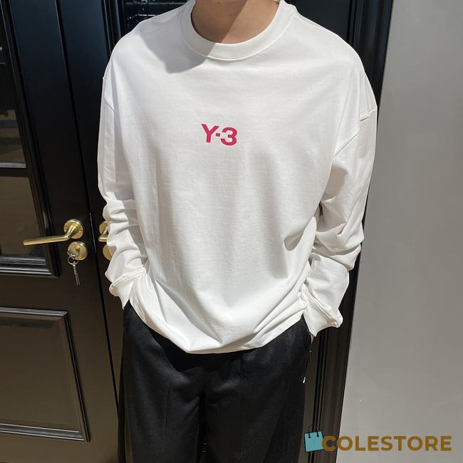 Y3 Red Logo Black Sweater - 1