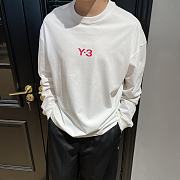 Y3 Red Logo Black Sweater - 1