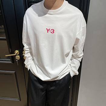 Y3 Red Logo Black Sweater