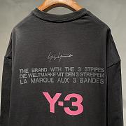 Y3 Pink Logo Black Sweater - 6
