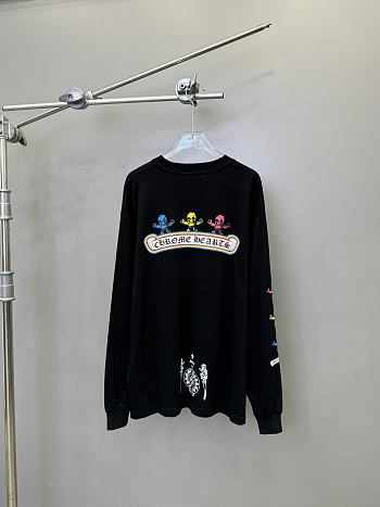 Crow Heart Long Sleeve Shirt Black