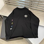 Crow Heart Long Sleeve Shirt Black - 2