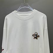 Crow Heart Long Sleeve Shirt White - 2