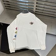 Crow Heart Long Sleeve Shirt White - 3