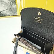 LV Rosalie Coin Black 11 x 8 cm - 4