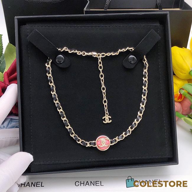 Chanel Necklace Pink / Black  - 1