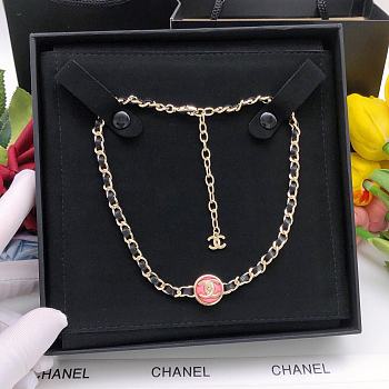 Chanel Necklace Pink / Black 