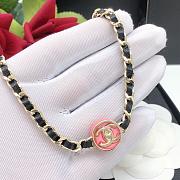 Chanel Necklace Pink / Black  - 3