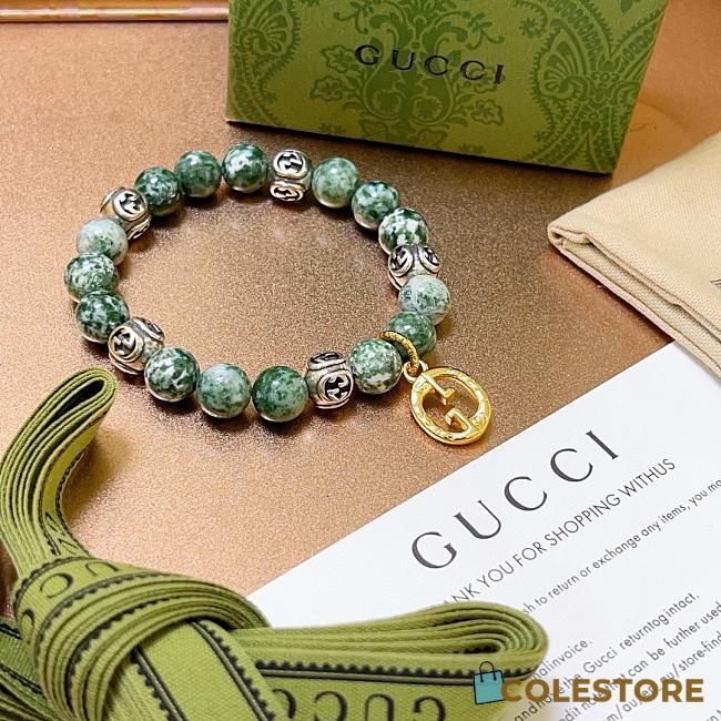 Gucci Green Pearl Bracelet 16-24 cm - 1