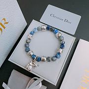 Dior Blue And Silver Pearl Bracelet - 4