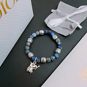 Dior Blue And Silver Pearl Bracelet - 3