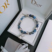 Dior Blue And Silver Pearl Bracelet - 2