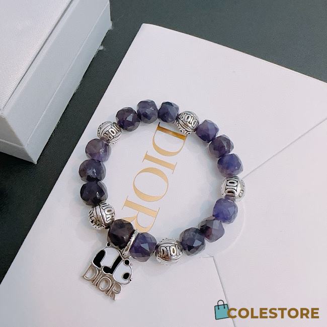 Dior Purple Pearl Bracelet - 1