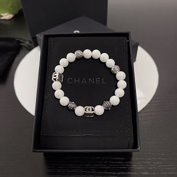 Chanel White Pearl Bracelet