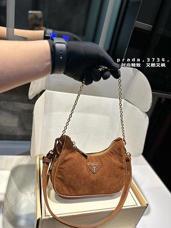 Prada Hobo Brown 22 x 13 cm