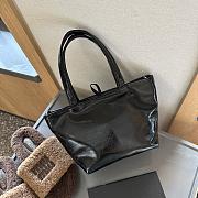 Alexander Wang Punch Small Tote In Crackle Patent Leather Black 18 cm - 6