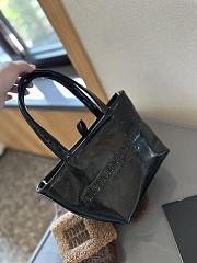 Alexander Wang Punch Small Tote In Crackle Patent Leather Black 18 cm - 2
