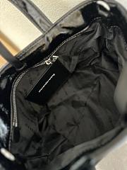 Alexander Wang Punch Small Tote In Crackle Patent Leather Black 18 cm - 4