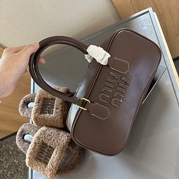 MiuMiu Softy Padded Brown 27 cm