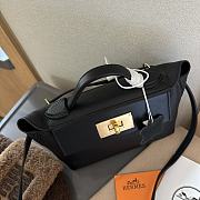 Hermes Kelly 2424 Mini Black Bag 21 x 10 x 15 cm - 6