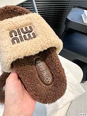 MiuMiu Slippers Beige And Brown - 3