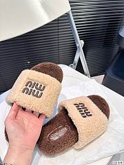 MiuMiu Slippers Beige And Brown - 2