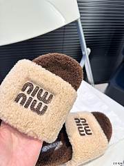 MiuMiu Slippers Brown And Black - 4