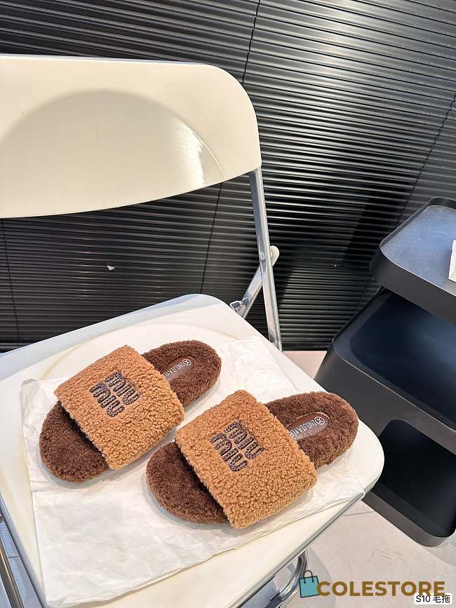 MiuMiu Slippers Brown - 1