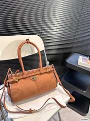 Prada Suede Handbag Black 32 x 17 cm - 5