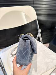 Colestore Chanel Classc 11.12 Flappy Bag Blue 25 x 16 cm - 6