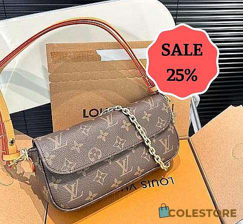 Colestore Louis Vuitton Ivy Wallet On Chain Brown 22 x 11 cm - 1