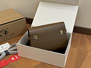 Colestore Saint Laurent YSL Manhattan Small Shoulder Bag In Box Brown 24 x 17 cm - 4