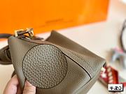 Hermes Bucket Bag Brown 18 cm - 2