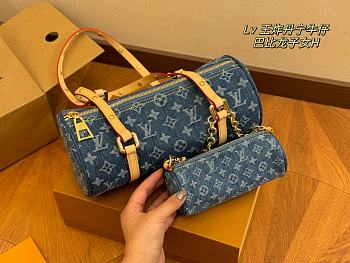Louis Vuitton Papillon Monogram Denim 27 x 13 cm