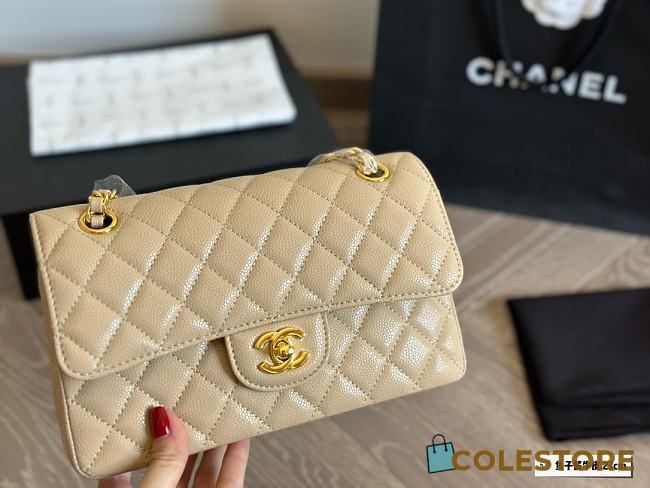 Chanel Flap Bag Beige 23 x 15 cm - 1